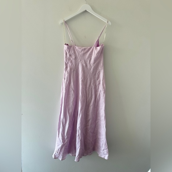 FAVORITE DAUGHTER Josette Linen Purple Dress 10 - Picture 6 of 7